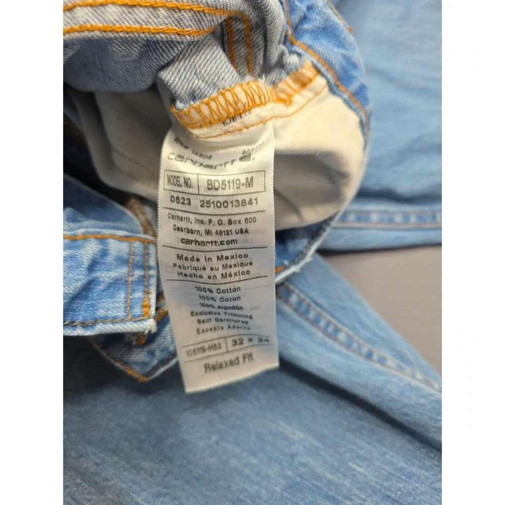 Carhartt Jeans Men's 32x30 Blue Relaxed Fit Medium Wash BD5119-M